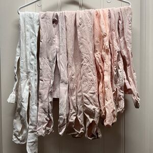 Set of Pink and White Tights